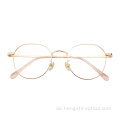 Großhandel Modewerbung billige zarte Brille Rahmen Männer Metall Optische Brille